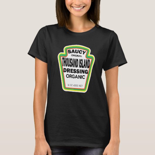 Tausend Insel Dressing Salad Easy Halloween Kosten T-Shirt (Vorderseite)