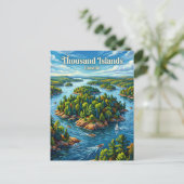 Tausend Inseln Kanada Postkarte (Stehend Vorderseite)