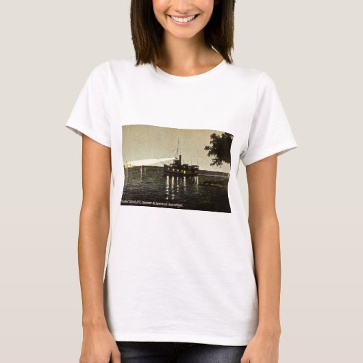 Tausend Inseln, N.Y., Scheinwerfer St. Lawrence T-Shirt (Vorderseite)