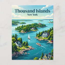 Tausend Inseln, New York Postkarte