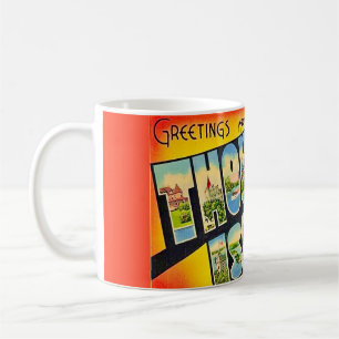 Tausend Inseln NY Retro-Postkarten-Tasse Kaffeetasse