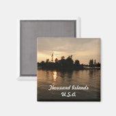 Tausend Inseln US.A. Magnet (Vorderseite/Rückseite)