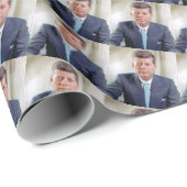 Tausend JFK Geschenkpapier (Rolleneckpunkt)