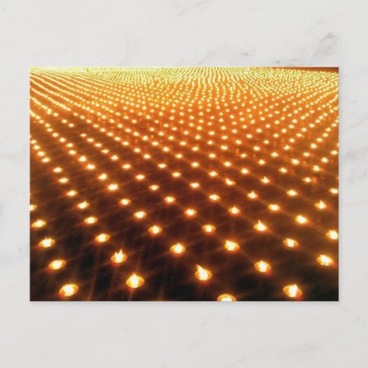 Tausend Kerzen Postkarte (Vorderseite)