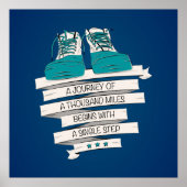 Tausend Meilen beginnen mit einem Single Poster (Vorne)