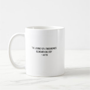 Tausend Meilen ein Schritt — Lao Tzu-Reise-Mug Kaffeetasse