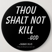 Tausend shalt nicht Tötung Button (Vorderseite)
