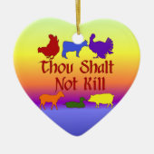 Tausend Shalt nicht Tötung Keramik Ornament (Vorne)