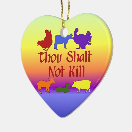 Tausend Shalt nicht Tötung Keramik Ornament (Links)