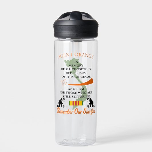 Tausendblatt or Agent Orange Trinkflasche (Vorderseite)