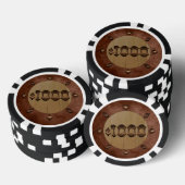 Tausende Dollar Poker Chips im Old West Stil (Stapel)