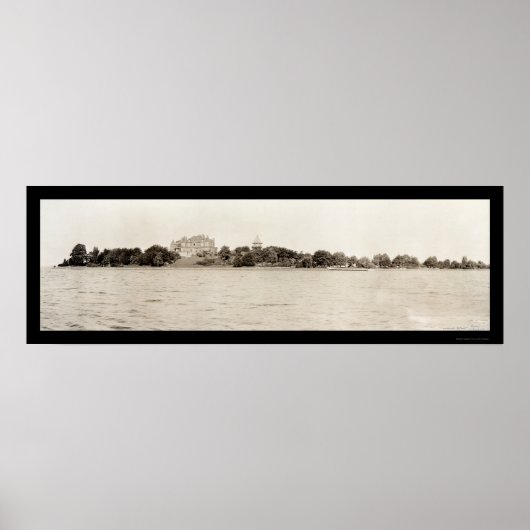 Tausende Inseln NY Foto 1909 Poster (Vorne)