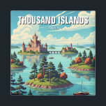 Tausende Inseln Ontario Kanada Magnet<br><div class="desc">Die Region der Tausend Inseln erstreckt sich über den St. Lawrence River entlang der Grenze zu Ontario, Kanada und New York, USA, mit über 1.800 Inseln, die über glitzernde blaue Gewässer verstreut sind. Auf kanadischer Seite liegt das Herz der Gegend in der Nähe von Gananoque, Rockport und Kingston, wo Granitpflanzen,...</div>