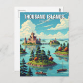 Tausende Inseln Ontario Kanada Postkarte (Vorne/Hinten)