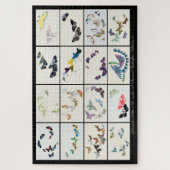 Tausende Schmetterlinge Vintage Illustrationen 002 Puzzle (Vertikal)