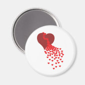 Tausende von Herzen Magnet (Vorderseite/Rückseite)