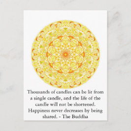 Tausende von Kerzen können von einem Single angezü Postkarte