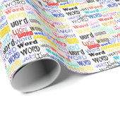 Tausende Wörter - 1000 Wörter Geschenkpapier (Rolleneckpunkt)