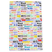 Tausende Wörter - 1000 Wörter Mittlere Geschenktüte (Vorderseite)