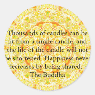 Tausenden Kerzen können von einem Single Runder Aufkleber