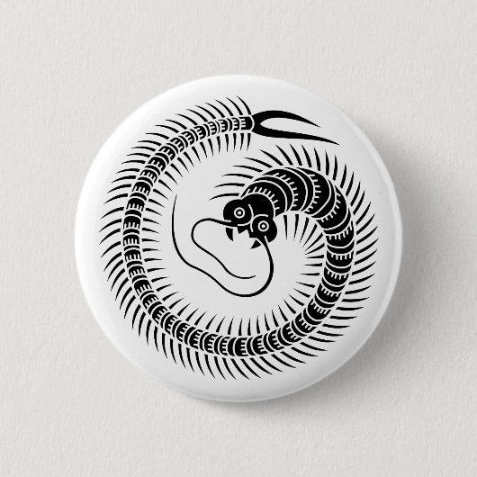 Tausendfüßler-Kreis Button (Vorderseite)