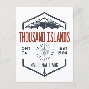 Tausendinseln Nationalpark Kanada Vintage Postkarte