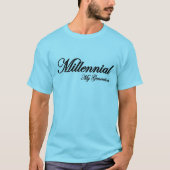 Tausendjähriger blauer T - Shirt (Vorderseite)
