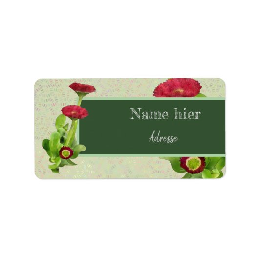 Tausendschön Adressaufkleber (Vorne)