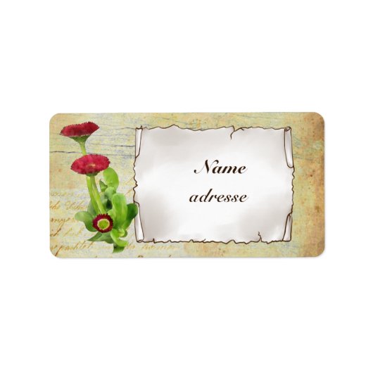 Tausendschön adressaufkleber (Vorne)