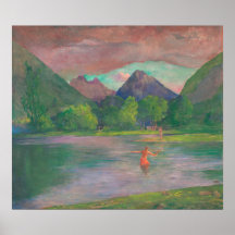 Tautira River - John La Farge Fine Art Poster