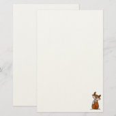 Tautropfen Feige der Fuchs stationär Briefpapier (Vorne/Hinten)