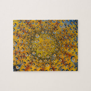 Tautropfen-Reflexion einer Blume, Crescent City, Puzzle