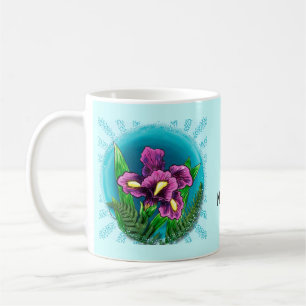 Tautropfen-Schwertlilien-Tasse Kaffeetasse