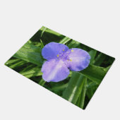 Tautropfen-Trillium-Frühlingswildblume Fußmatte (Schrägansicht)