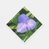 Tautropfen-Trillium-Frühlingswildblume Serviette (Ecke)