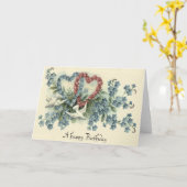 Tauve Heart Vergessen-Me-Not-Rose Karte (Gelbe Blume)