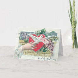 Tauve Heart Vergiss-Me-Not Valentine Feiertagskarte