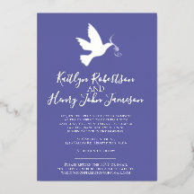 Tauve silberblau einfache Hochzeit mit Foto