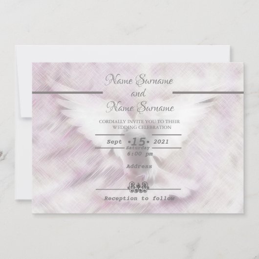 Tauve-Vogel Einladung (Vorderseite)