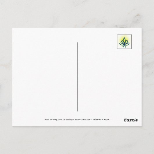 Tauw Drop Rope Swing Playful Nature Postkarte (Rückseite)