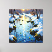 Tauwetter am Meadow Brook  Leinwanddruck (Vorderseite)