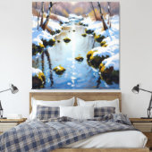 Tauwetter am Meadow Brook  Leinwanddruck (Insitu (Schlafzimmer))