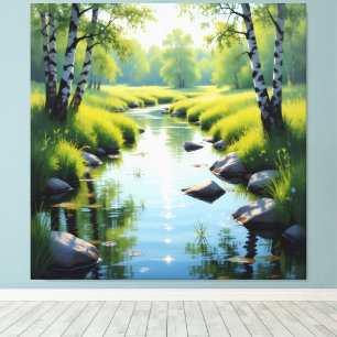 Tauwetter am Meadow Brook  Leinwanddruck