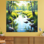 Tauwetter am Meadow Brook Leinwanddruck (Insitu (Wohnzimmer))