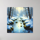 Tauwetter am Meadow Brook Leinwanddruck (Vorderseite)