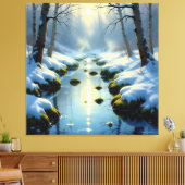 Tauwetter am Meadow Brook Leinwanddruck (Insitu (Wohnzimmer))