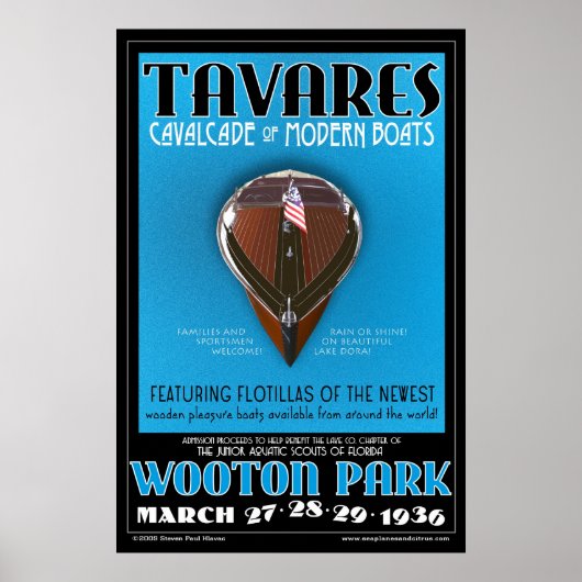 Tavares Cavalcade of Modern Boats Poster (Vorne)
