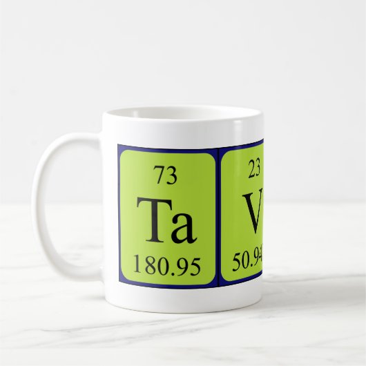 Tavares Periodenname Tasse (Links)