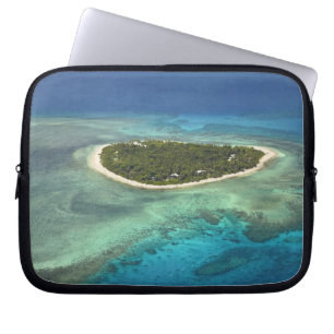 Tavarua-Insel und Korallenriff, Mamanuca-Inseln Laptopschutzhülle