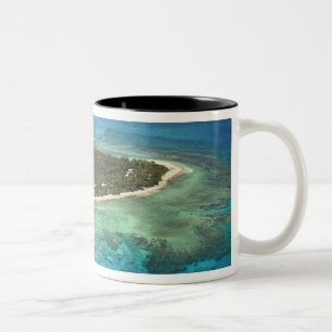 Tavarua-Insel und Korallenriff, Mamanuca-Inseln Zweifarbige Tasse